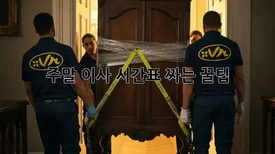 주말 이사, 시간표 짜는 꿀팁! ⏱️